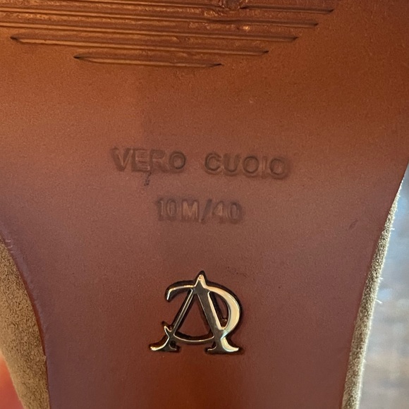 Vince Camuto Signature Suede Block Heels with Strap - Picture 9 of 9